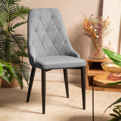 Стул | LOUIS QUILTER | в ткани серого цвета | 44x59x88 см | ALL 848945