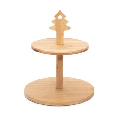 BAMBOU | two-tier platter with Christmas tree | 30 cm x 25 cm | 868349