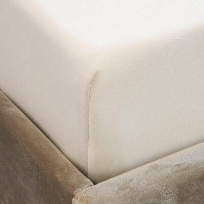 Bed sheet | PELLY | jersey beige PREMIUM | 90x200 cm | 874081