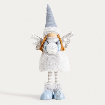 Гном | AURIE | голубой ангел со светодиодами | 57 см | 751608
