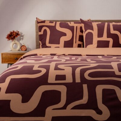 Bedding | KARMEN | cotton with abstract pattern | 160x200 + 2*70x80 cm | 755453