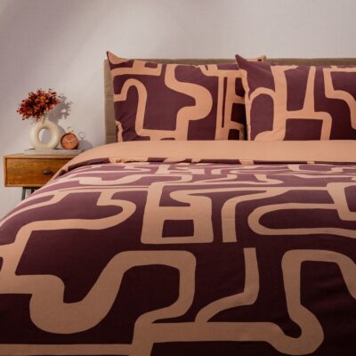 Bedding | KARMEN | cotton with abstract pattern | 220x200 + 2*70x80 cm | 755460
