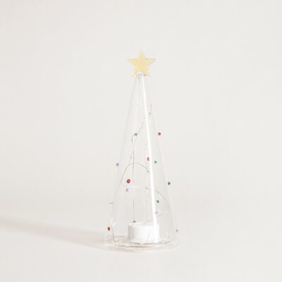 LED decoration | LAAWEL | dotted glass Christmas tree | 23.5 cm | 757433