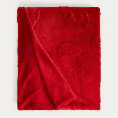 Blanket | FROST | red with festive pattern | 150x200 cm | 758133