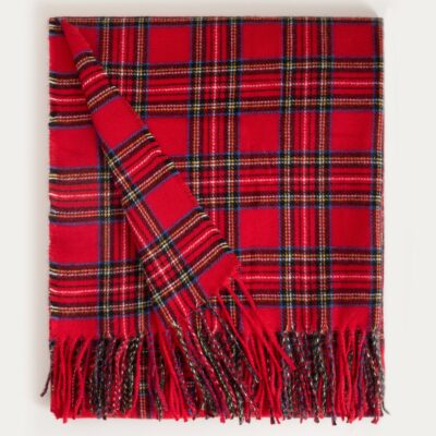 Blanket | SALLAN | red checked | 150x200 cm | 758249