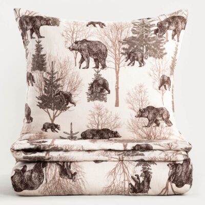 Bedding | URSO | flannel in bears | 160x200 + 2*70x80 cm | 759284