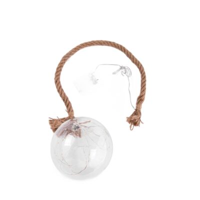 Фонарь | ILUMES | стеклянный шар на нитке со светодиодами | 18 см | XM24 | 715938