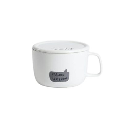 Mug | KATIS | with cat and porcelain lid | 0.9 l | 707995