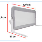KX5318 Barierka ochronna bramka osłonka do łóżka 90cm zwierz