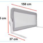 KX5318 Barierka ochronna bramka osłonka do łóżka 90cm zwierz