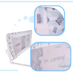 KX5318 Barierka ochronna bramka osłonka do łóżka 90cm zwierz