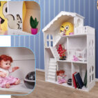KX5547 LULILO Półka regał domek na książki CALLA XXL 5