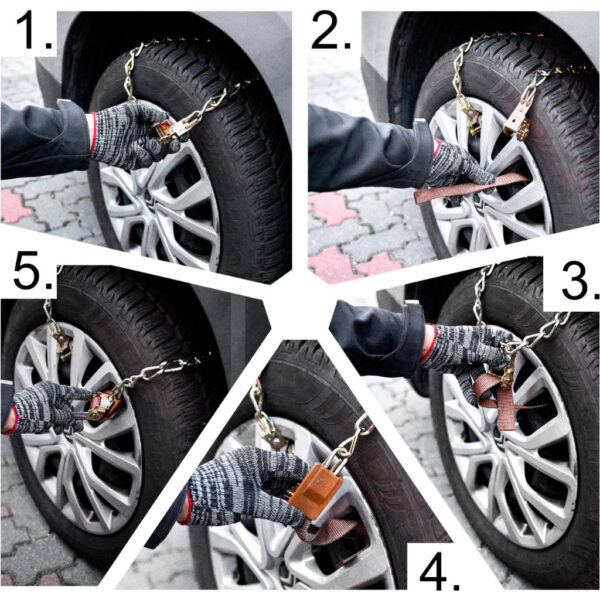 KX3358 Łańcuch śniegowy na koła 8 sztuk 5 KX3358 Łańcuch śniegowy na koła 8 sztuk 5