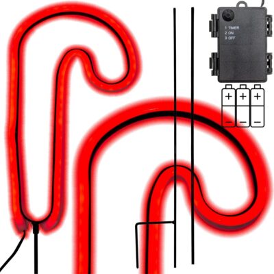 NEON LASKA HOLIDAY 79 LED BATTERY 12.5x93.5CM LUCA