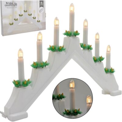 ADVENT CANDLE HOLDER PLASTIC 7 DIY WHITE
