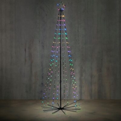 CHRISTMAS TREE DECORATIVE 230 LED RGB 240CM LUCA
