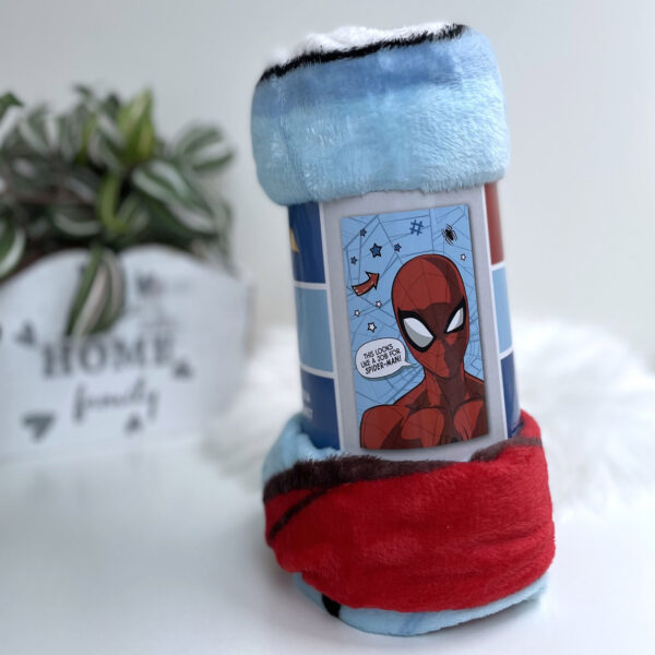 koc-flanelowy-100x150-spiderman-niebieski-coral koc-flanelowy-100x150-spiderman-niebieski-coral