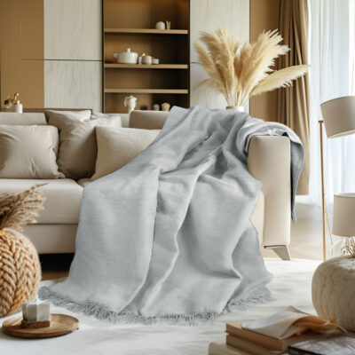 T Cotton Blanket/B556/150x200 j.ash