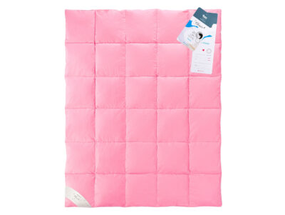 Goose feather quilt pink 155x200 warm 2.1kg