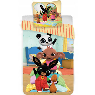 Хлопковое постельное белье 100x135 + 40x60 Bing and friends кремовое