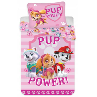 Хлопковое постельное белье 140x200+1p70x80 Psi Patrol Skye