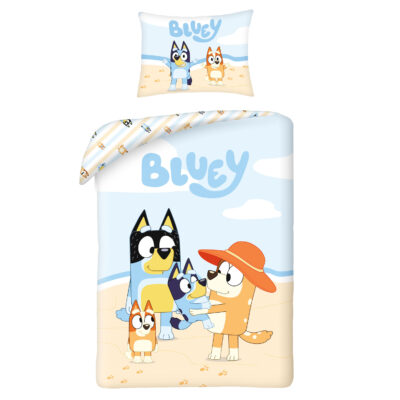 Cotton bedding 140x200+1p70x90 Bluey vacations