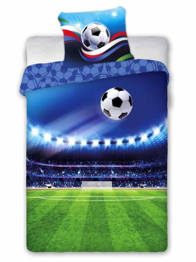 Хлопковое постельное белье 160x200+1p70x80 Футбольное поле