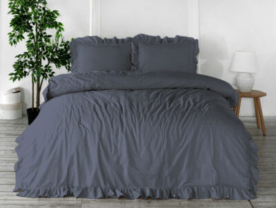 Хлопковые простыни NATURAL GREY/160x200(P) STONEWASHED