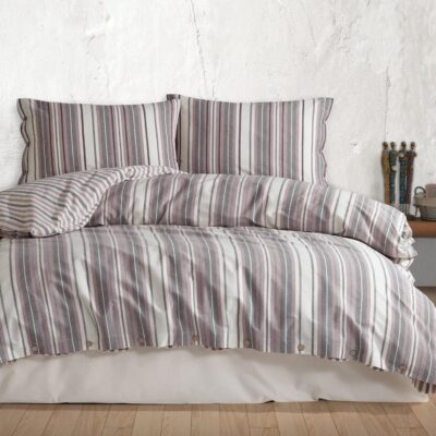 Хлопковое постельное белье RUNE/140x200+1x70x80(P) NATURAL (акция)