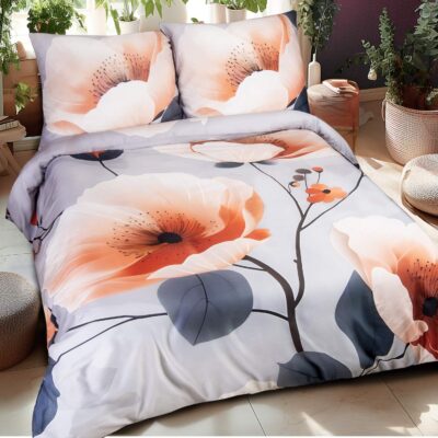 Cotton satin bedding 12409/220x200 SATYNLOVE PREMIUM