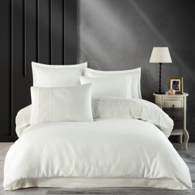 Cotton satin bedding with guipure(P) VALINOR 2/220x200 GUIPURE