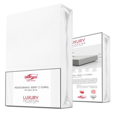 WHITE/White jersey elastane sheet with elastic band WHITE/90x200x30